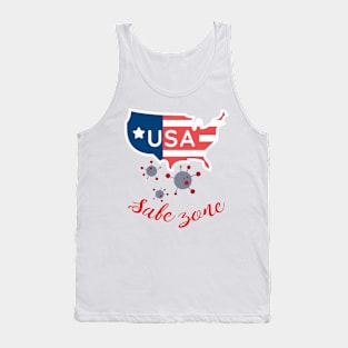 Safe zone America 4th of july shirt - Safe zone Tank Top